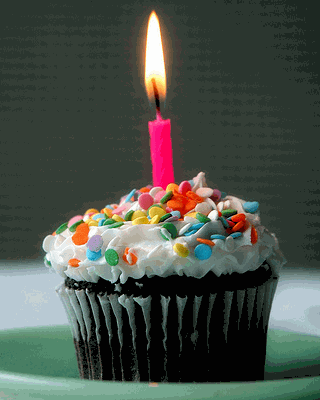 anniversary cupcake